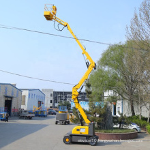 Powerful hydraulic telescopic articulated boom lift for sale